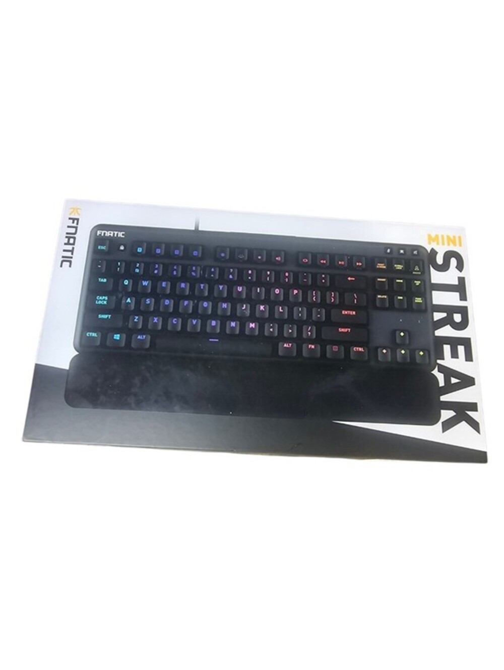 Fnatic Mini Streak Gaming Keyboard Cherry MX Red Silent C-KB0002 NEW Open Box